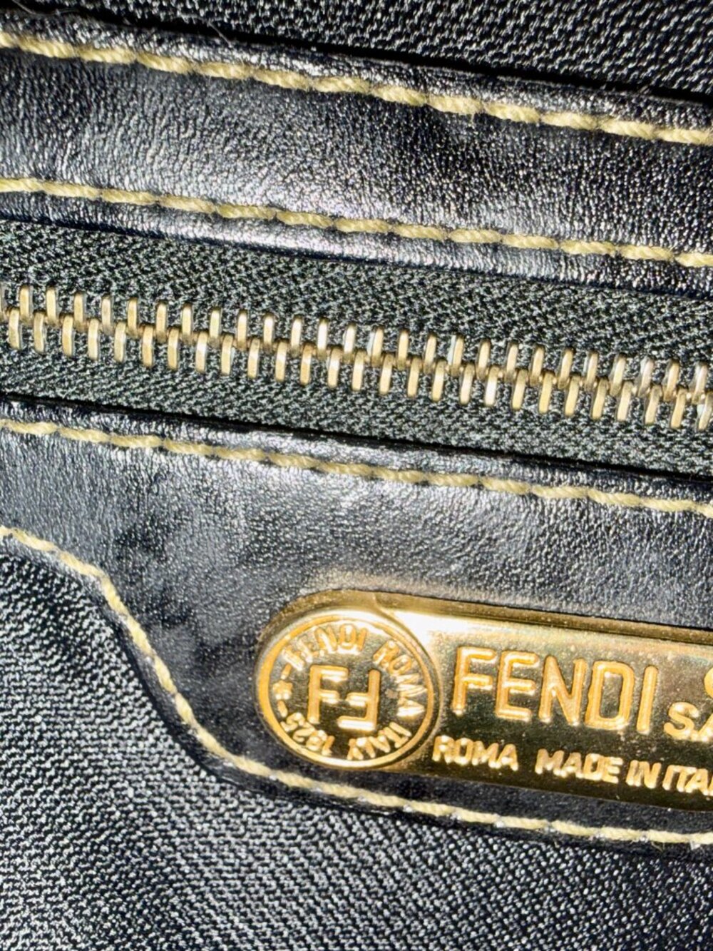FENDI Pre-Loved Pequin Drawstring Backpack - Picture 5 of 6